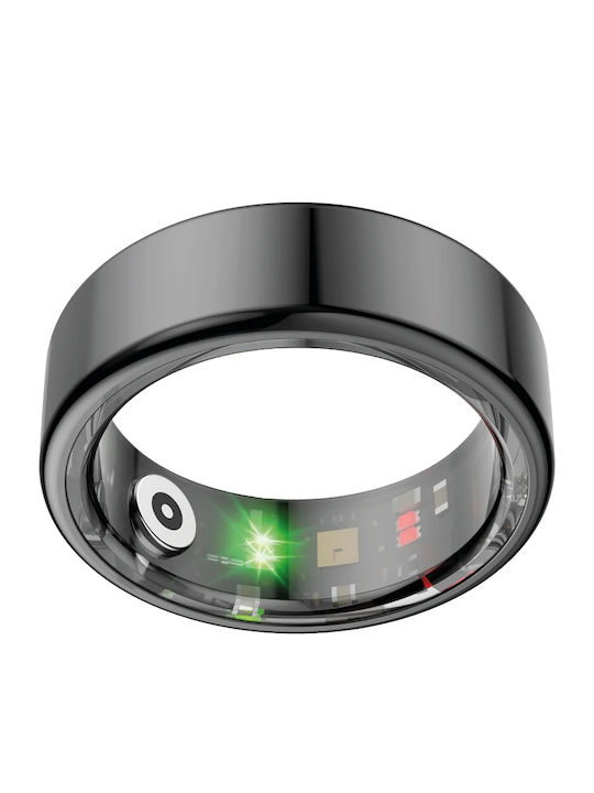 Nolatr Core Basic Smart Ring 19.1mm Αδιάβροχο με Παλμογράφο Μαύρο