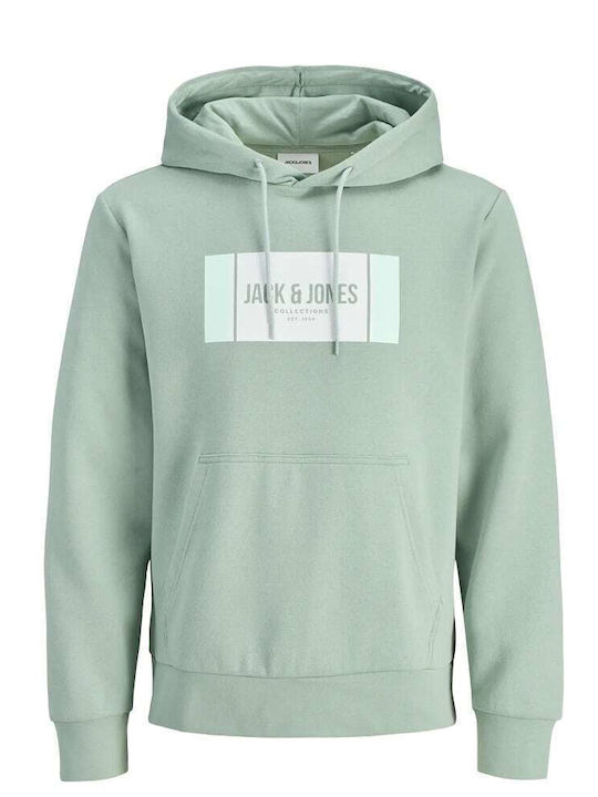 Jack & Jones Hanorac cu Glugă Iceberg Green