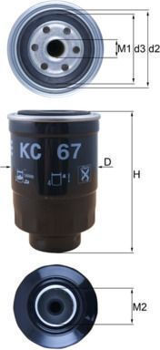 Mahle Benzinfilter Kc 67