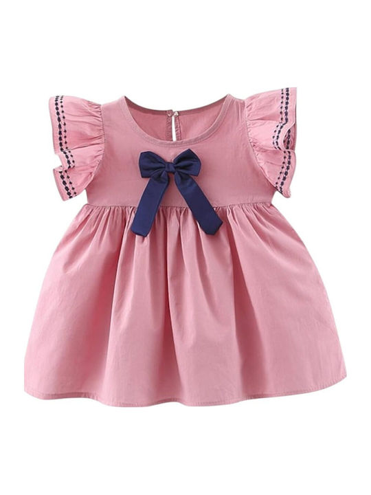 Children's Dress Short Sleeve Pink