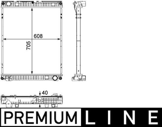 Mahle Kühler Motor Kühlung Cr 784 000p