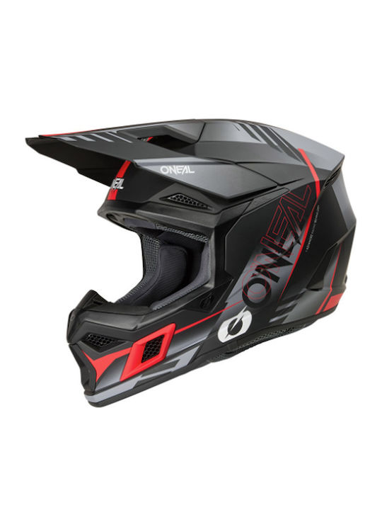 O'Neal 3SRS Haze V.26 Black/Grey/Red Motorcycle...