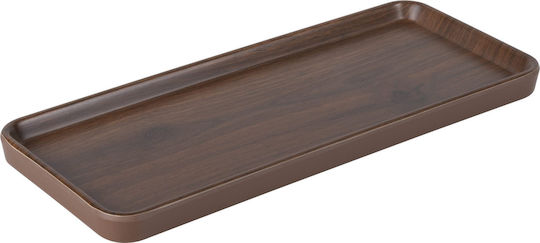 GTSA Serving Platter Rectangular Brown 28.5x12cm