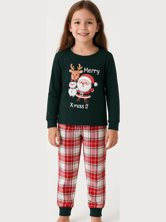 Little Unicorn Kids' Pajamas Green