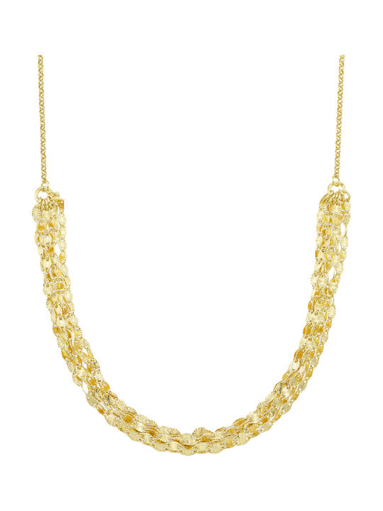 Vogue Necklace From Gold Plated Silver Vogue Necklace From Gold Plated Silver
