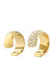 Pilgrim Set Earrings Cuff Gold Plated