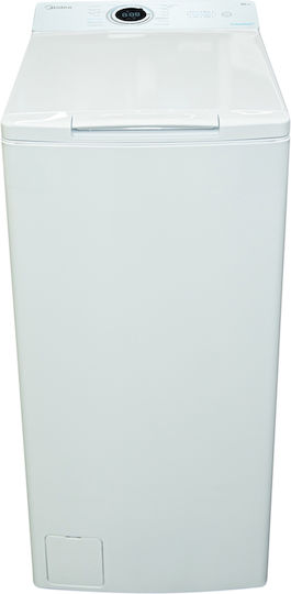 Midea Πλυντήριο Ρούχων Άνω Φόρτωσης 6kg με Τεχνολογία Ατμού 1200 Στροφών BLDC Motor MF100T60B/W-HR