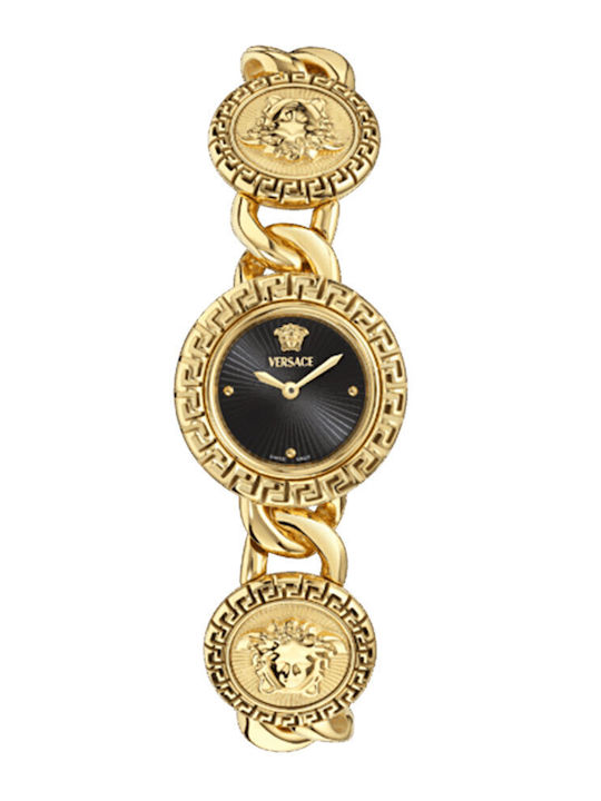 Versace Greca Дамски Часовник 28mm Кварцов с Зл...
