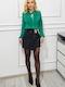 Leder Mini Rock Schwarz
