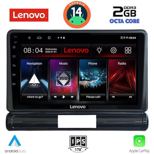 Lenovo Ηχοσύστημα Αυτοκινήτου για Citroen C3 / DS3 2016 (Bluetooth/USB/WiFi/GPS/Apple-Carplay/Android-Auto) με Οθόνη Αφής 9"