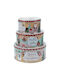 Marva Set Christmas Containers Metallic L20xW8.5xD13.5cm. 3pcs