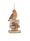 Christmas Birdie Ornament Books Birds Xmas Ornament Vetur 14077