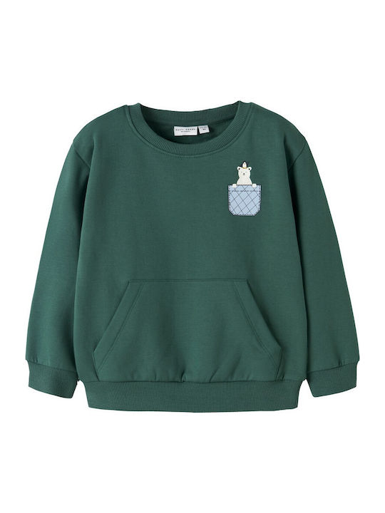 Name It Kids Sweatshirt with Pockets Green