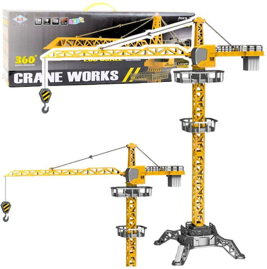 Lean Toys Crane Crane Remote Controlled Remote Controlled Construction Vehicle