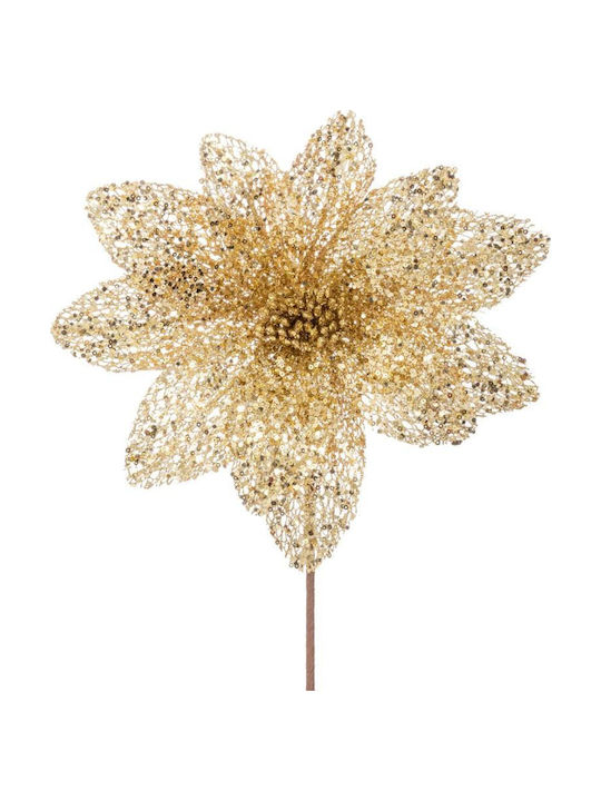 Crăciuniță Auriu Glitter Ramură Paiete 60cm 230.035.0011.04