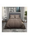 Charalambidis Textiles Bettdecke Großes Doppelbett 220x230cm Regen Coffee 350 GSMGsm