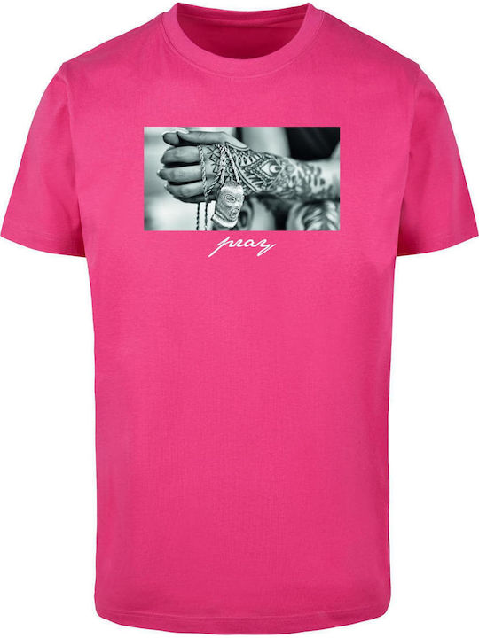 Mister Tee Pray 2.0 Αθλητικό T-shirt Hibiskus Pink