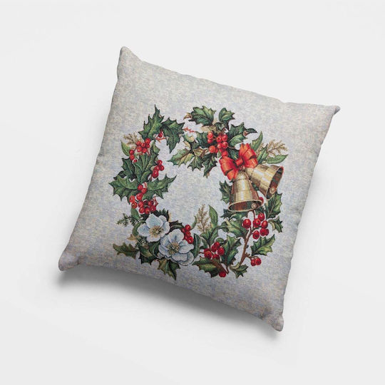 Χριστουγεννιάτικη Μαξιλαροθήκη 45χ45 Cotone Xmas Ring