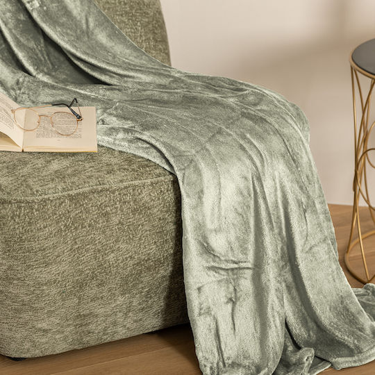 A-s Ollis Decke Fleece Couch 130x180cm Türkis