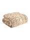 Amo La Casa Furry Double Blanket 200x250cm Beige