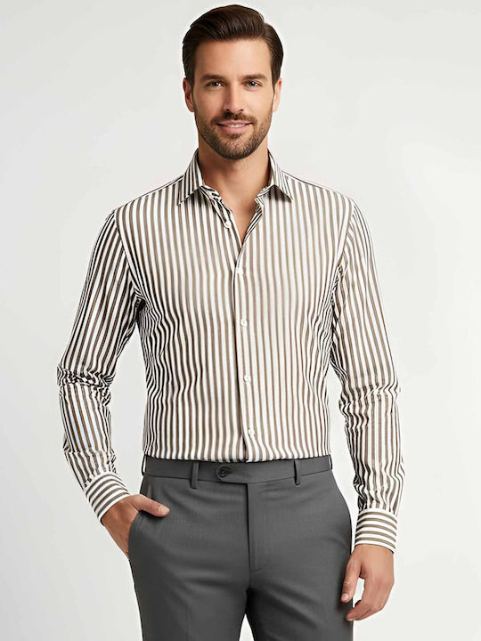 Fragosto Cotton Shirt Brown