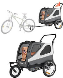 Vevor Bicycle Trailer for Dogs up to 45kg Gray Vevor Bicycle Trailer for Dogs up to 45kg Gray
