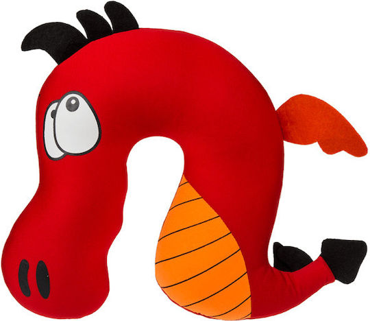 Out of the Blue Dragon Red Travel Pillow for Children