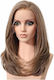 Wig with Synthetic Hair in Light Chestnut Color 45cm