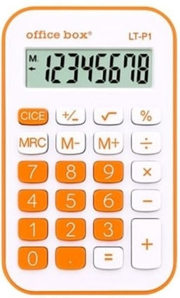 Maniakas Calculator Pocket 8 Digits in Orange Color 1pcs