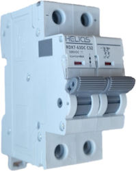 Διακόπτης Dc Helios Mcb 63a 500v 2p Διακόπτης Dc Helios Mcb 63a 500v 2p
