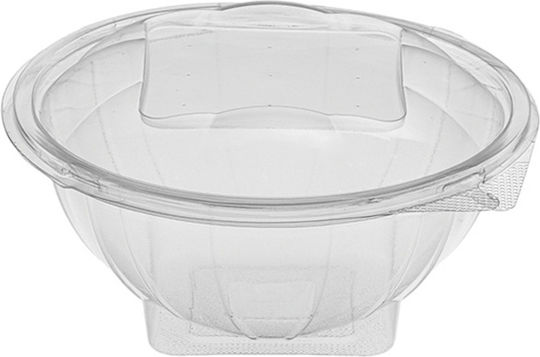 Salatschüssel PET Transparent Deckel 750ml 50 Stück