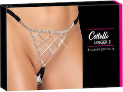 Cottelli Collection Γυναικείο Sexy String Αυτοκινήτου Μαύρο