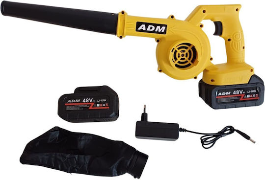 Blower / Vacuum Handheld 48V with 2 Batteries & Volume Adjustment
