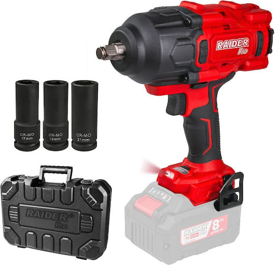 Raider RDP-BBIW20 Μπουλονόκλειδο Μπαταρίας 20V Solo με Υποδοχή 1/2"