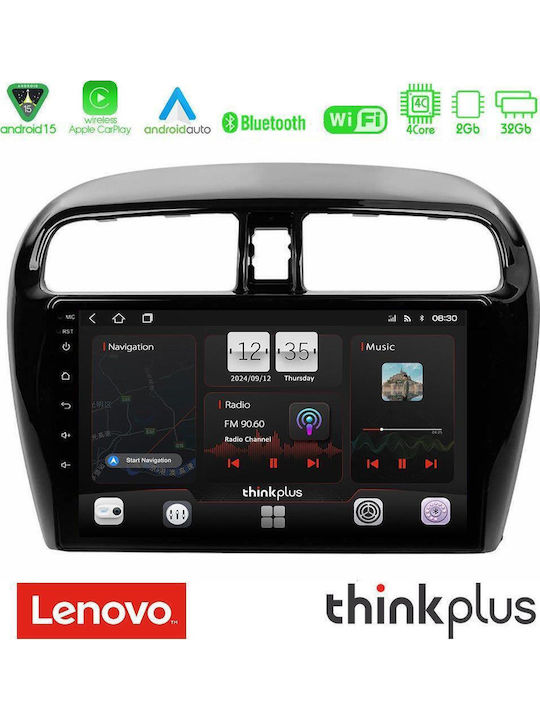Lenovo Car Audio System for Mitsubishi Space Star 2013-2016 (Bluetooth/USB/WiFi/GPS/Apple-Carplay/Android-Auto) with Touch Screen 9"