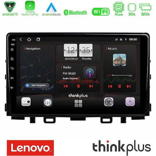 Lenovo Car Audio System for Kia Stonic 2018 (Bluetooth/USB/WiFi/GPS/Apple-Carplay/Android-Auto) with Touch Screen 9"