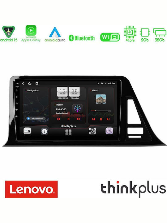 Lenovo Car Audio System for Toyota C-HR 2017-2022 (Bluetooth/USB/WiFi/GPS/Apple-Carplay/Android-Auto) with Touch Screen 9"
