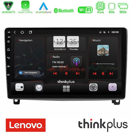Lenovo Ηχοσύστημα Αυτοκινήτου για Peugeot 407 2004-2011 (Bluetooth/USB/WiFi/GPS/Apple-Carplay/Android-Auto) με Οθόνη Αφής 9"