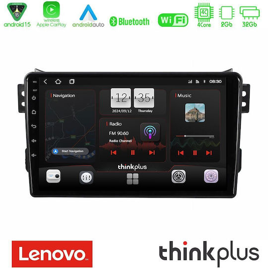 Lenovo Ηχοσύστημα Αυτοκινήτου για Opel Agila Suzuki Splash 2008-2014 (Bluetooth/USB/WiFi/GPS/Apple-Carplay/Android-Auto) με Οθόνη Αφής 9"
