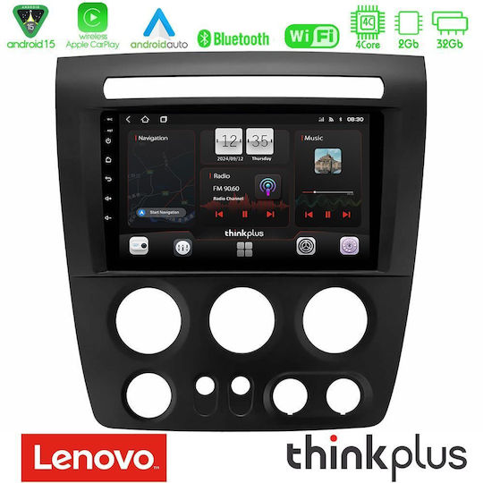Lenovo Car Audio System Hummer H3 2005-2009 (Bluetooth/USB/WiFi/GPS/Apple-Carplay/Android-Auto) with Touch Screen 9"