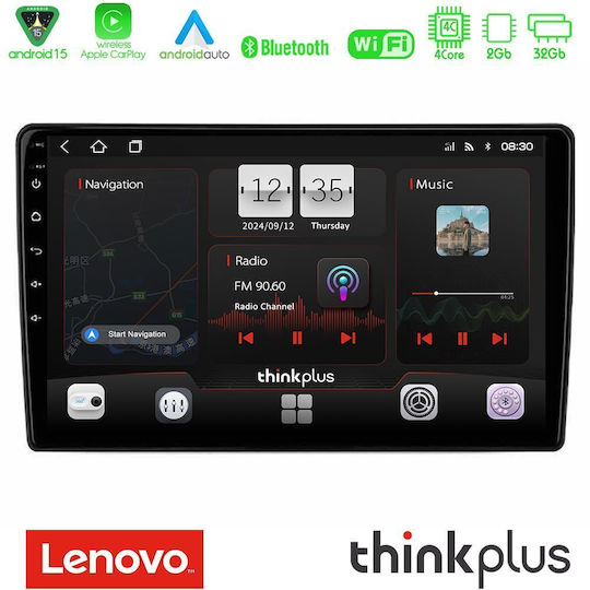 Lenovo Ηχοσύστημα Αυτοκινήτου για Alfa Romeo Mito 2008-2014 (Bluetooth/USB/WiFi/GPS/Apple-Carplay/Android-Auto) με Οθόνη Αφής 9"