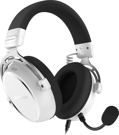 HATOR Hypergang 3 Over Ear Gaming Headset με σύνδεση 3.5mm Λευκό for Nintendo Switch / PC / PS4 / PS5 / XBOX