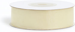 Organza Band Monochrom Beige 23meters