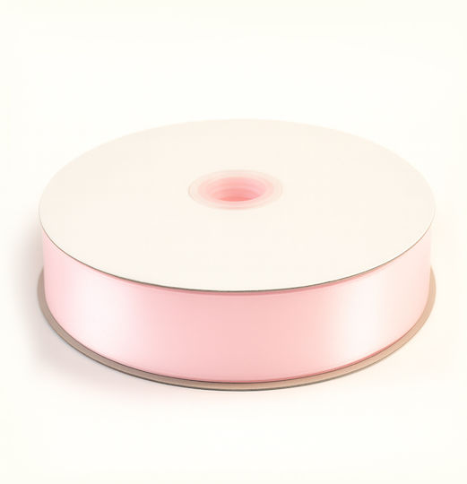 Satin,σατεν Band Monochrom Rosa 92meters mit Breite 25mm