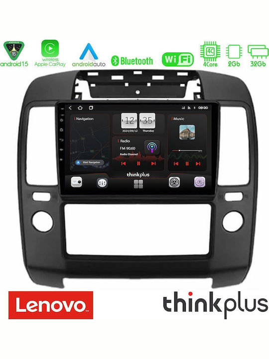 Lenovo Car Audio System for Nissan Navara / Pathfinder 2004-2016 with A/C (Bluetooth/USB/AUX/WiFi/GPS/Apple-Carplay/Android-Auto) with Touch Screen 9"
