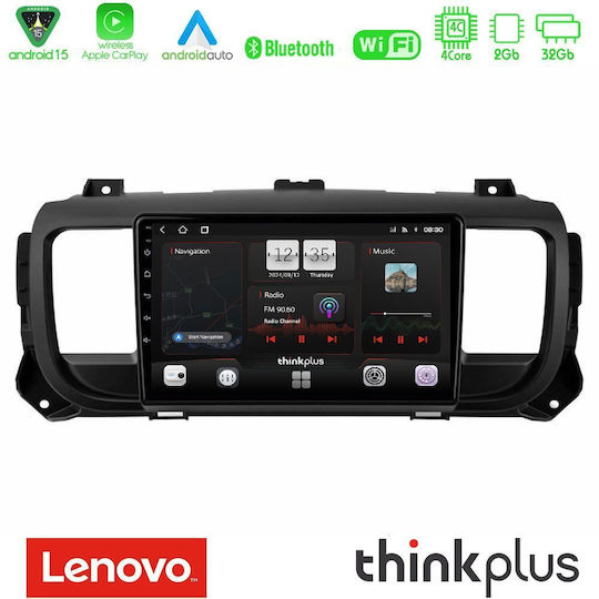 Lenovo Car Audio System for Peugeot Expert / Traveller Opel Vivaro Toyota Proace Citroen Jumpy 2017 (Bluetooth/USB/AUX/WiFi/GPS/Apple-Carplay/Android-Auto) with Touch Screen 9"