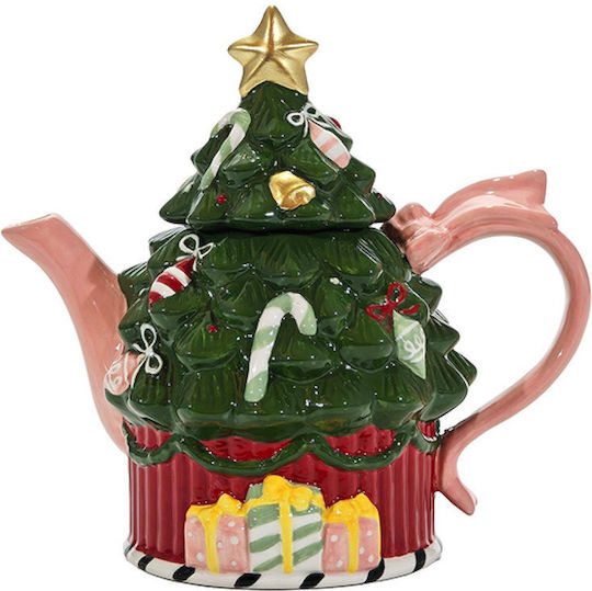 General Trade Weihnachtliche Teekanne L21xB21xD12cm.