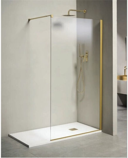 Tema Partea Fixă A Dușului 70x195cm Sticlă Transparentă Oro