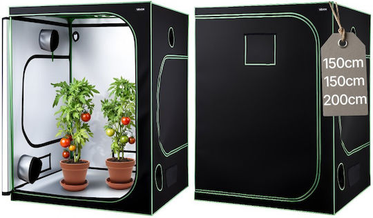 Indoor Grow Tent Kit Vevor 150 X 150 X 200cm Indoor Tent Plants Full Spectrum LED Lighting Ventilation System 600d High Reflectivity Mylar Grow Tents Flowers Vegetables