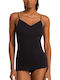 Women's T-Shirt with Spaghetti Strap Black